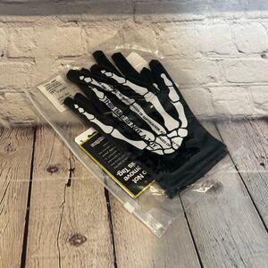 Tipsy Elves Pleather Skeleton Halloween Costume Gloves